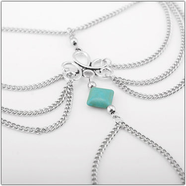 Hollow Turquoise Anklet